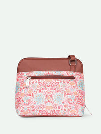 ZOUK Floral Printed Structured Sling Bag