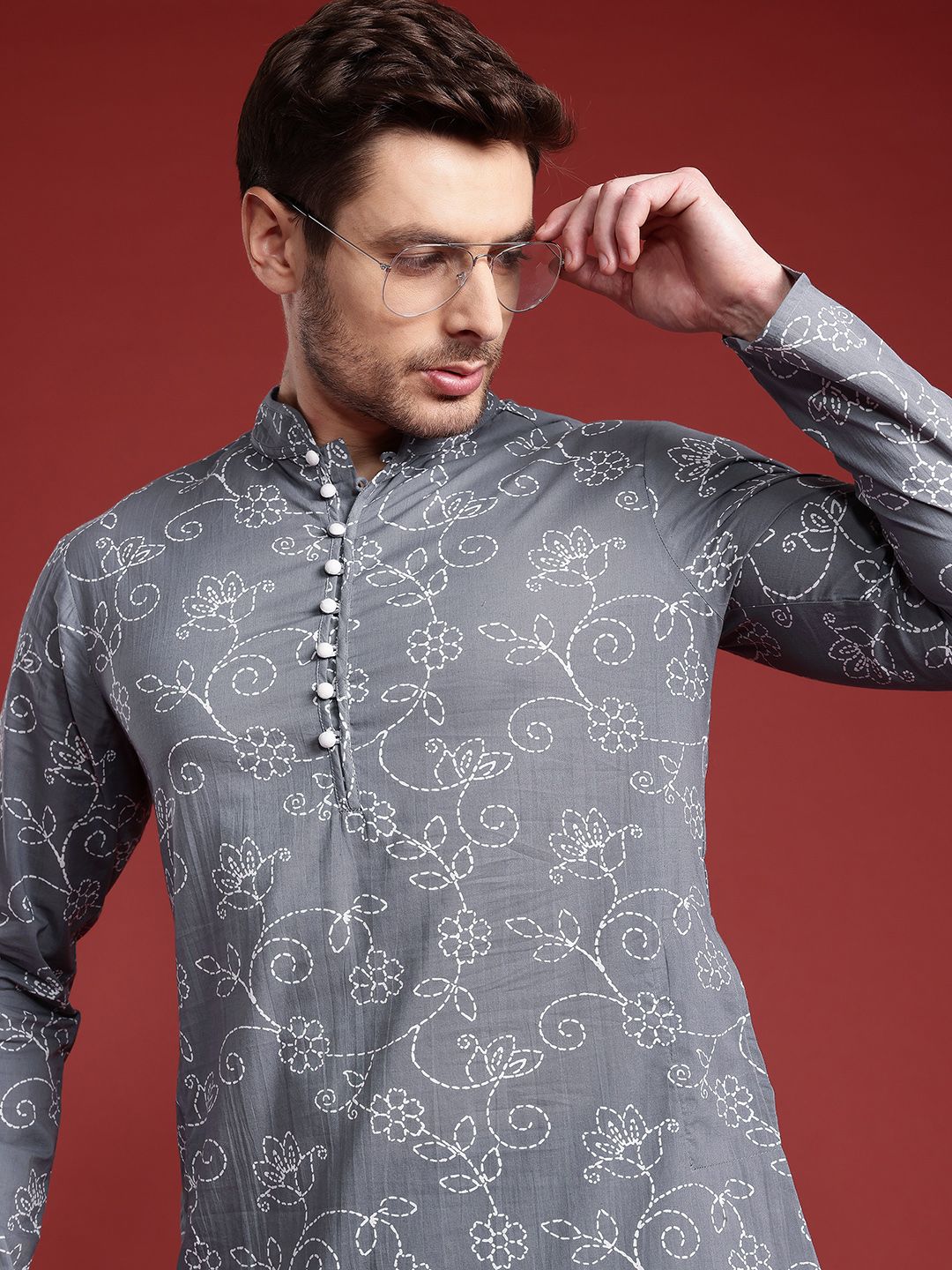 Anouk Ethnic Motifs Printed Kurta