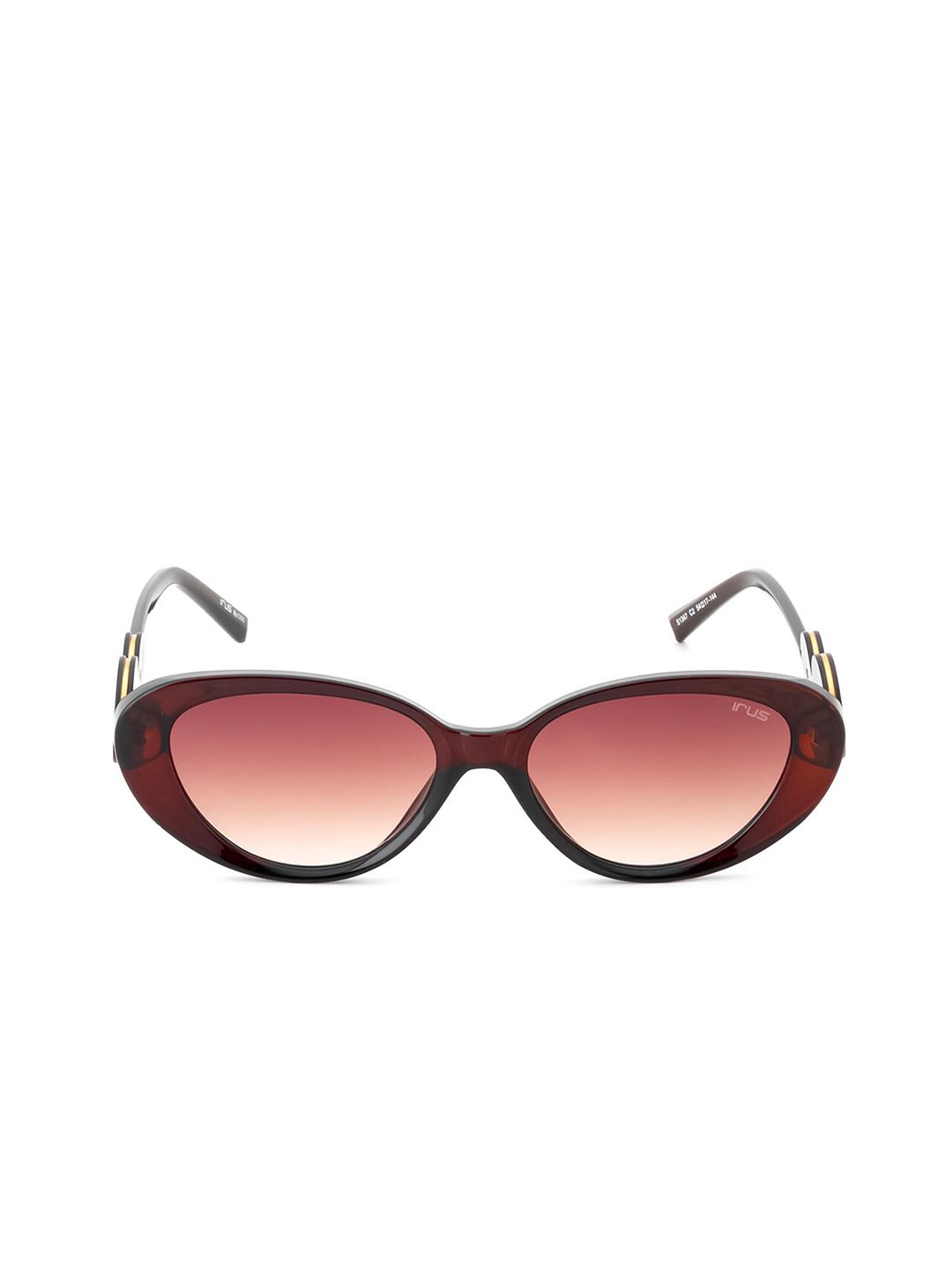 IRUS by IDEE Women Oval Sunglasses with UV Protected Lens IRS1347C2SG