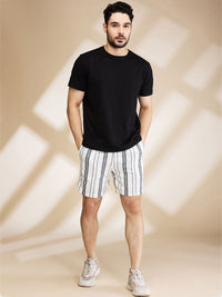 Being Human Men Striped Slim Fit Technology Shorts