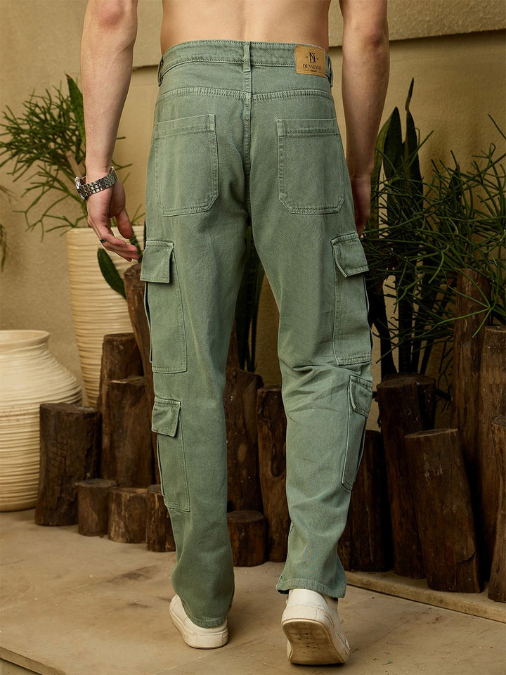 DENNISON Korean Baggy Fit Cargo Jeans