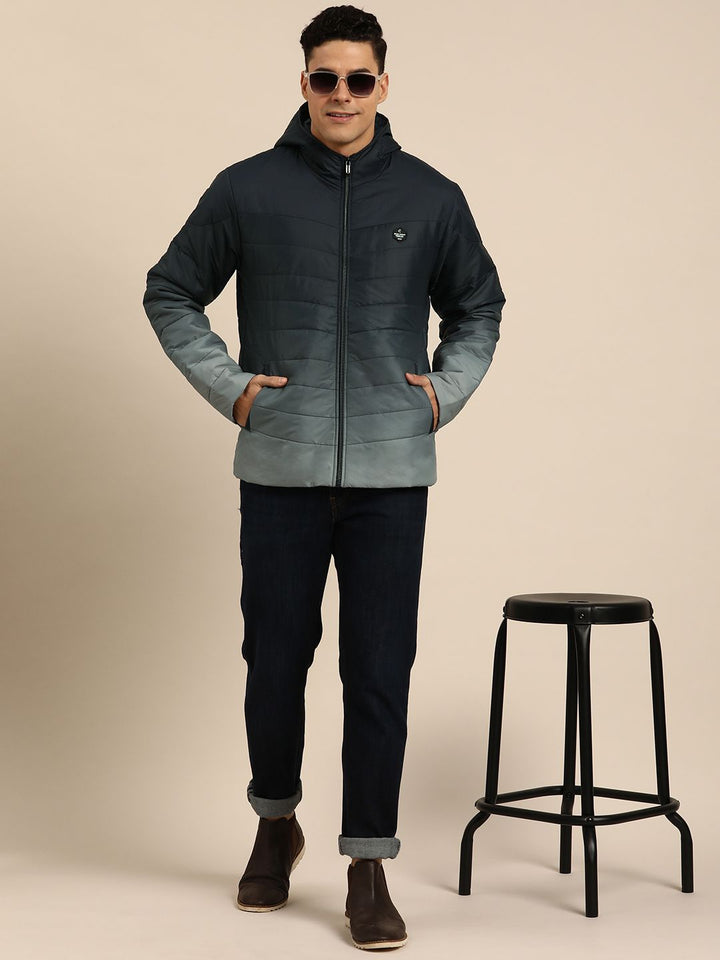 Being Human Men Ombre Hooded Padded Jacket