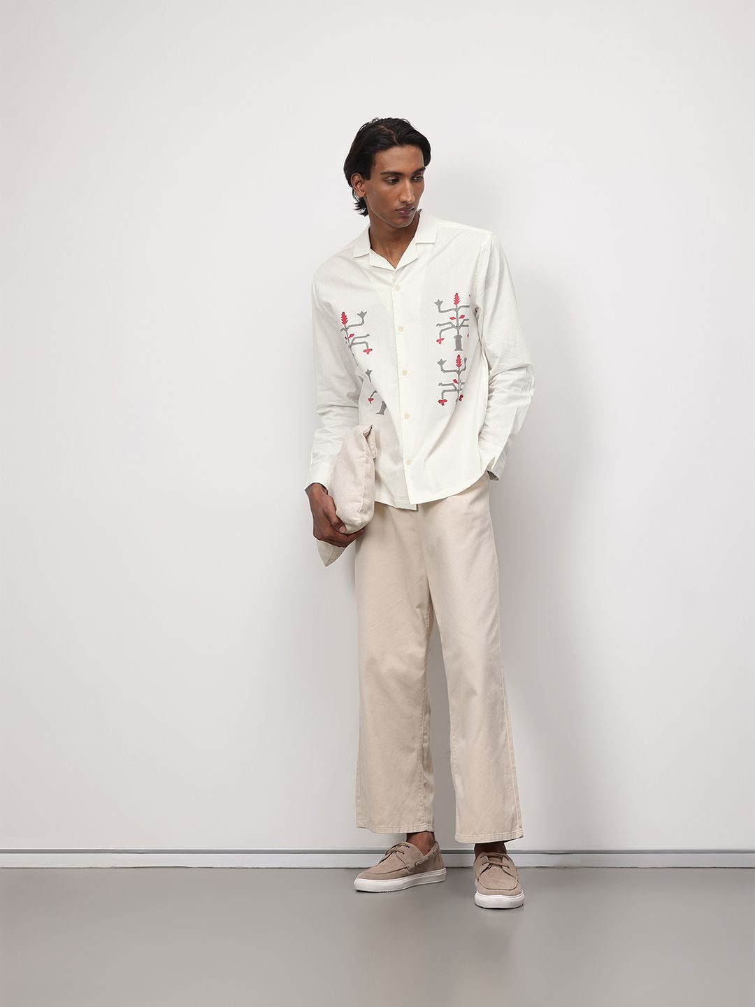 ether Artisan Hand Block Abstract Printed Casual Shirt