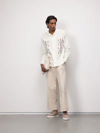 ether Artisan Hand Block Abstract Printed Casual Shirt
