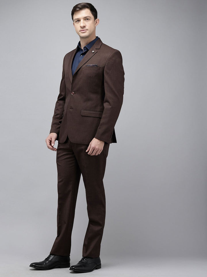 Park Avenue Self Designed Notched Lapel Collar 2 Piece Party Suit