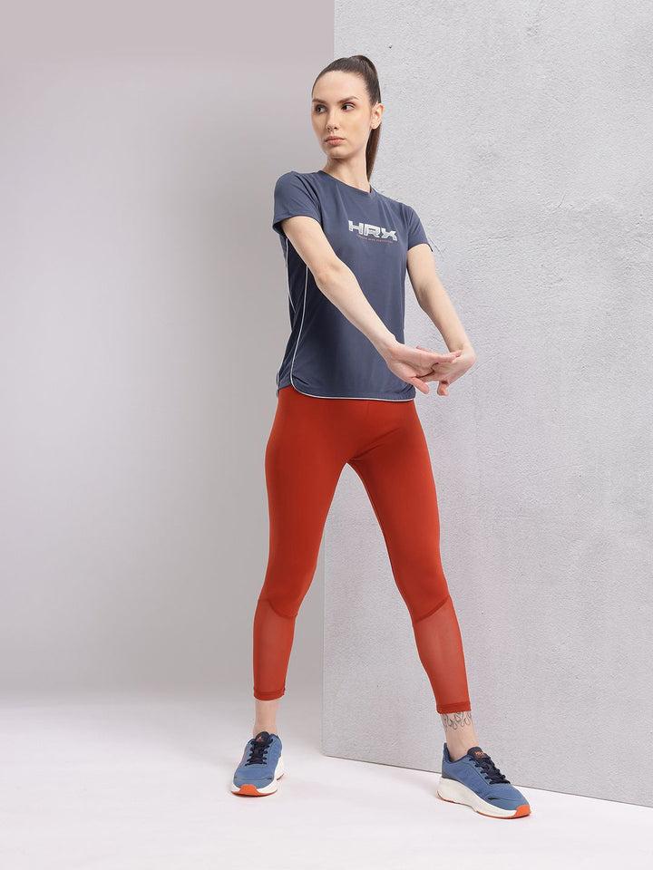 HRX by Hrithik Roshan Brand Logo Printed Rapid-Dry Training T-shirt