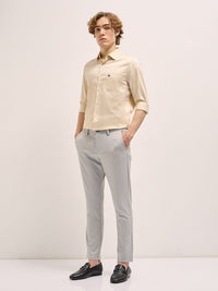 THE BEAR HOUSE Men Solid Tailored Fit Formal Shirt