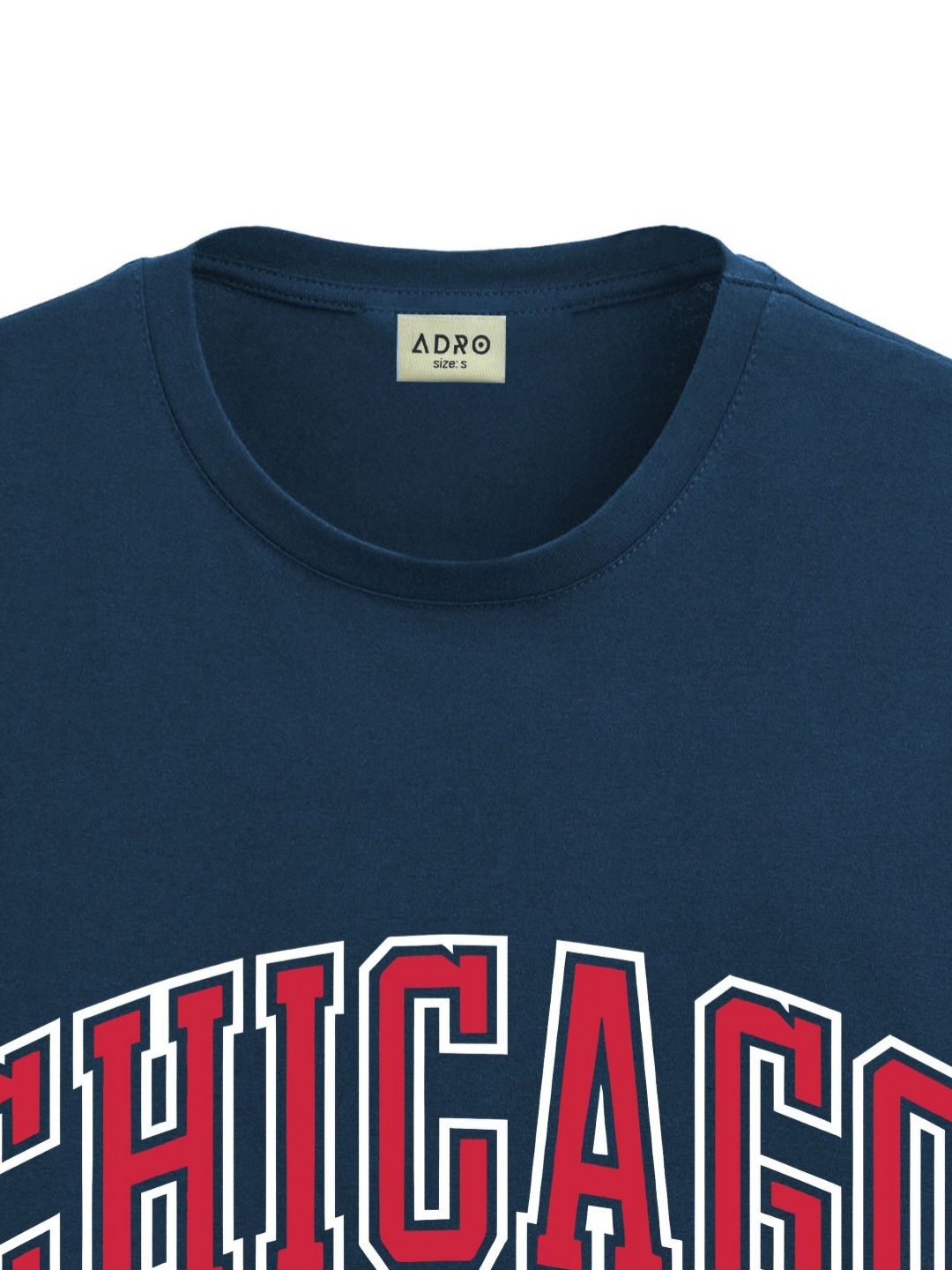 ADRO Men Typography Printed Applique T-shirt