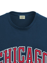 ADRO Men Typography Printed Applique T-shirt