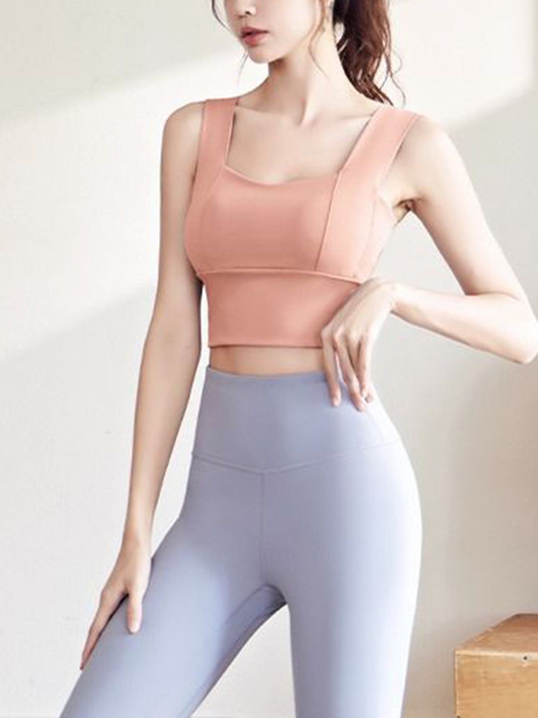 HRX by Hrithik Roshan Square Neck Top With Leggings Co-Ords