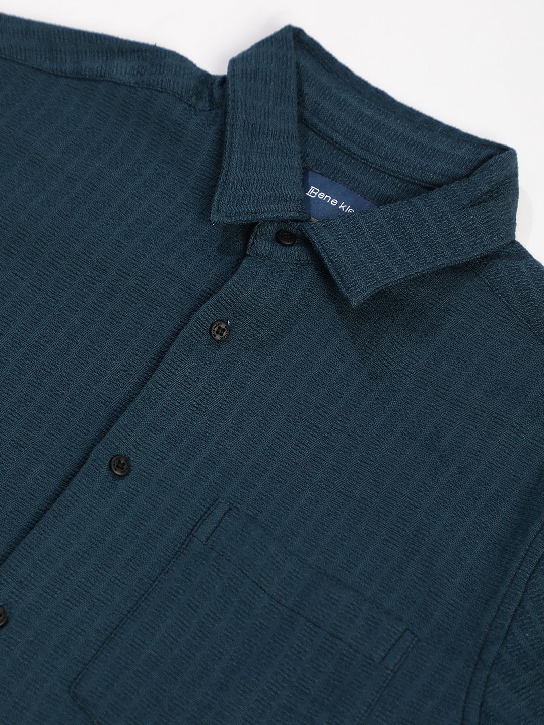 Bene Kleed Regular Fit Textured Casual Shirt