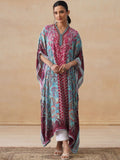 House of Chikankari Women Printed Chikankari Crepe Kaftan Kurta
