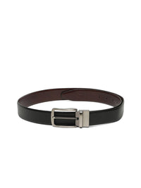Teakwood Leathers Men Textured Leather Reversible Formal Belt