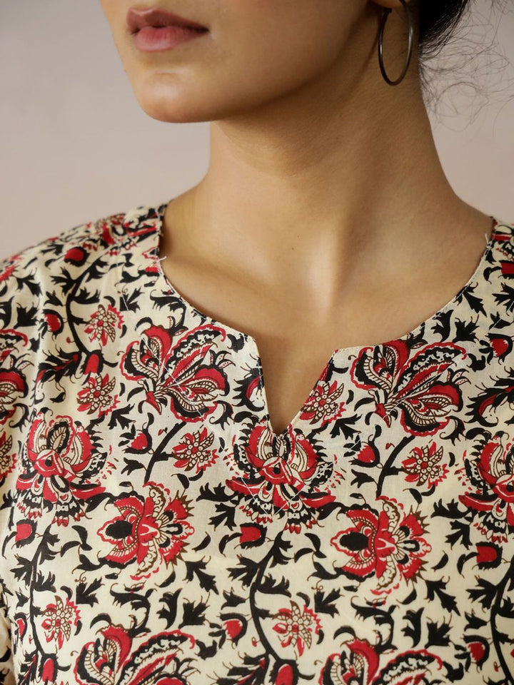 Sanskrutihomes wanita motif etnik dicetak atas kapas tulen