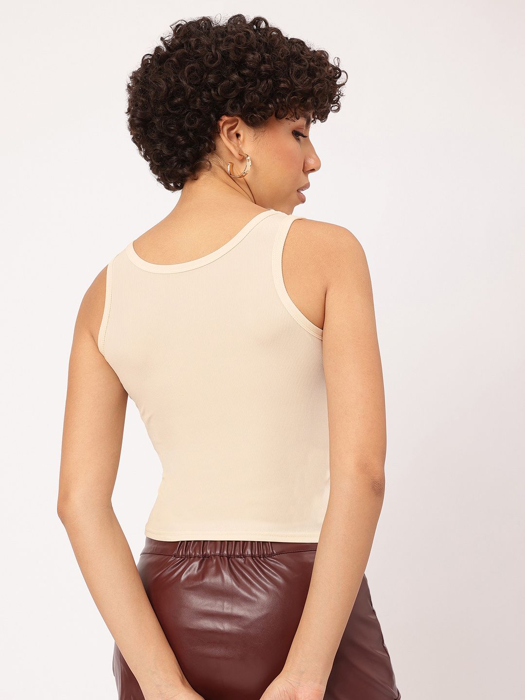 DressBerry Wordy Wonder Ribbed-Ready Street Style Top