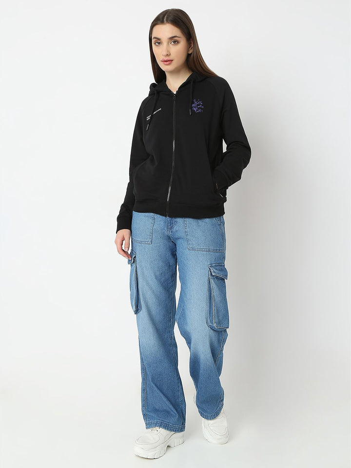 SPYKAR Women Hooded Sweatshirt