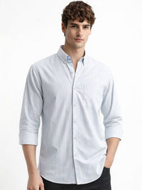ADRO Men Standard Striped Casual Shirt