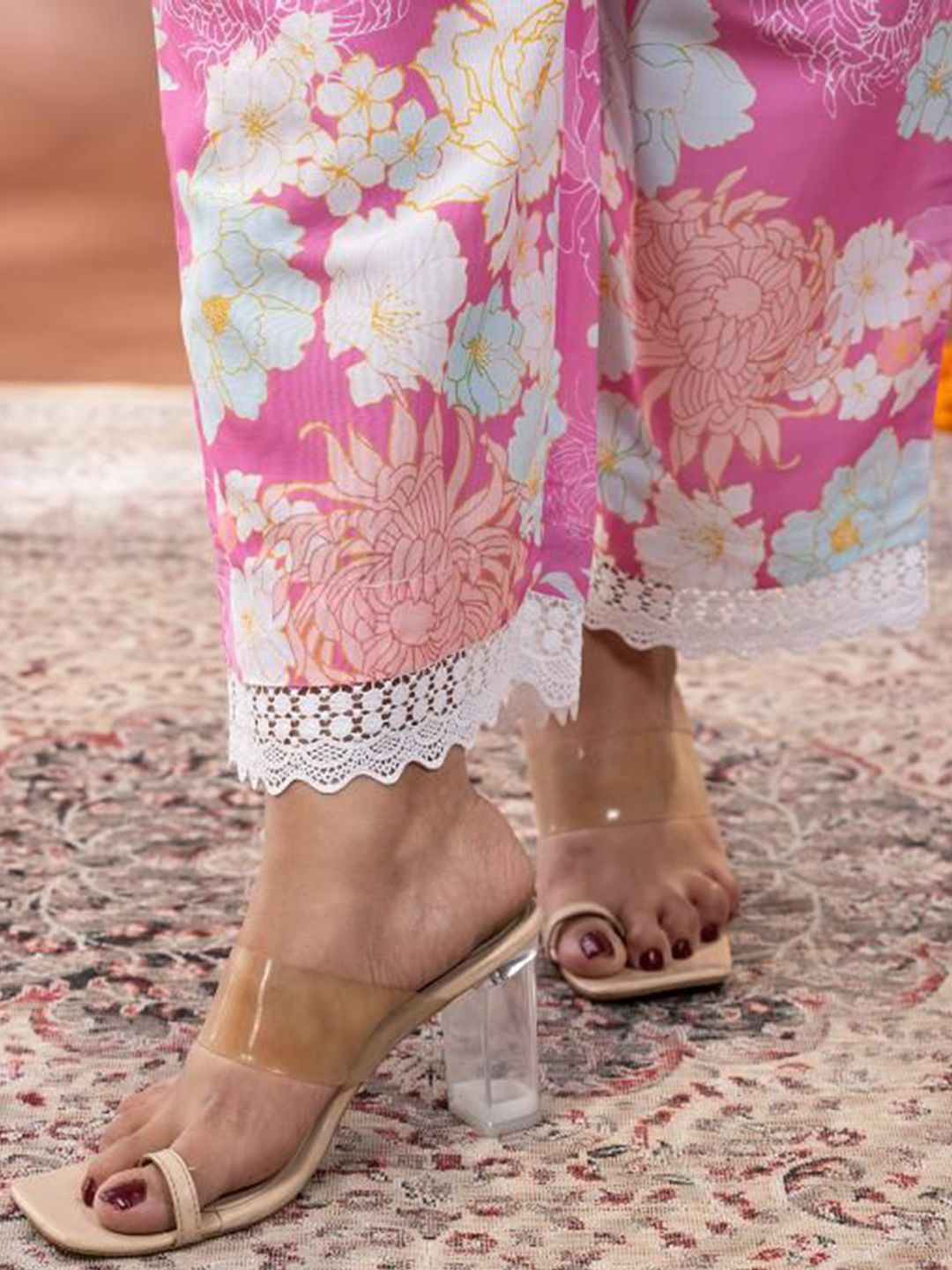 Mamicha Printed Tunic With Palazzo Co-Ords