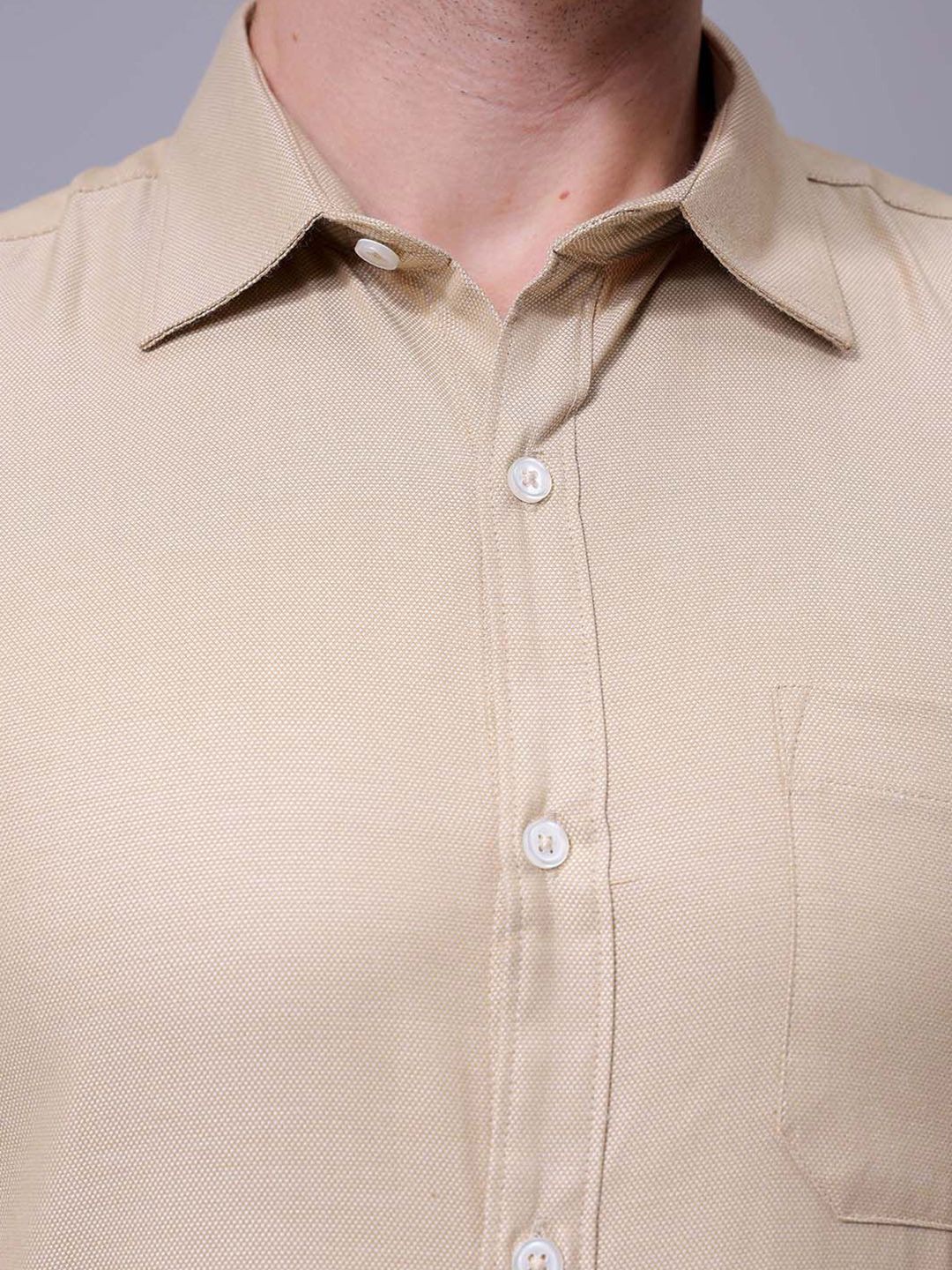 The Indian Garage Co. X Luxe Men Slim Fit Cutaway Collar Solid Formal Shirt
