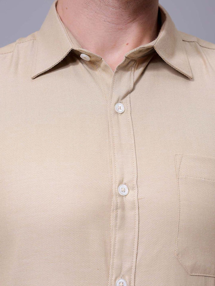 The Indian Garage Co. X Luxe Men Slim Fit Cutaway Collar Solid Formal Shirt