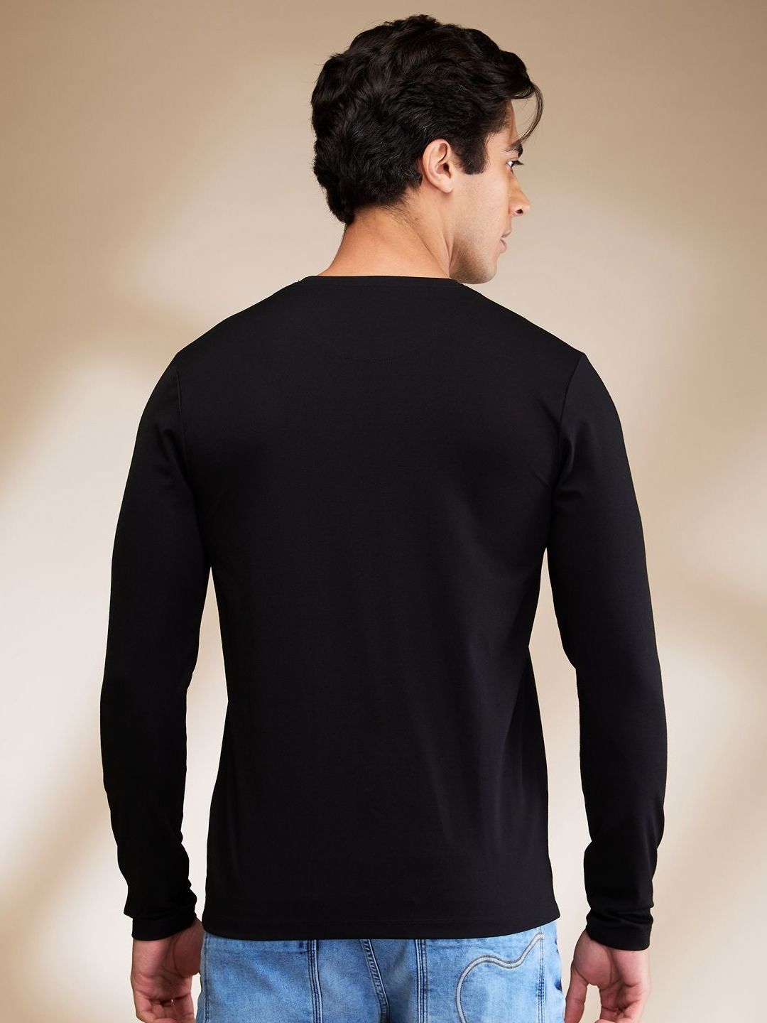 Being Human Men Solid Round Neck Cotton Slim Fit T-shirt