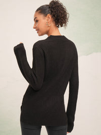 Tokyo Talkies Women Striped Knitted Pullover Sweater