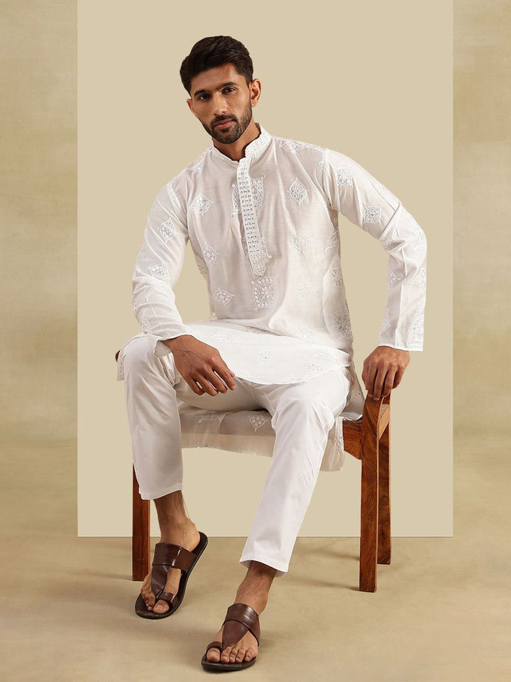 SOJANYA Kurta Kerja Cermin Sulam Lelaki
