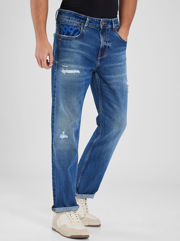 SPYKAR Men Regular Fit Light Fade Stretchable Jeans