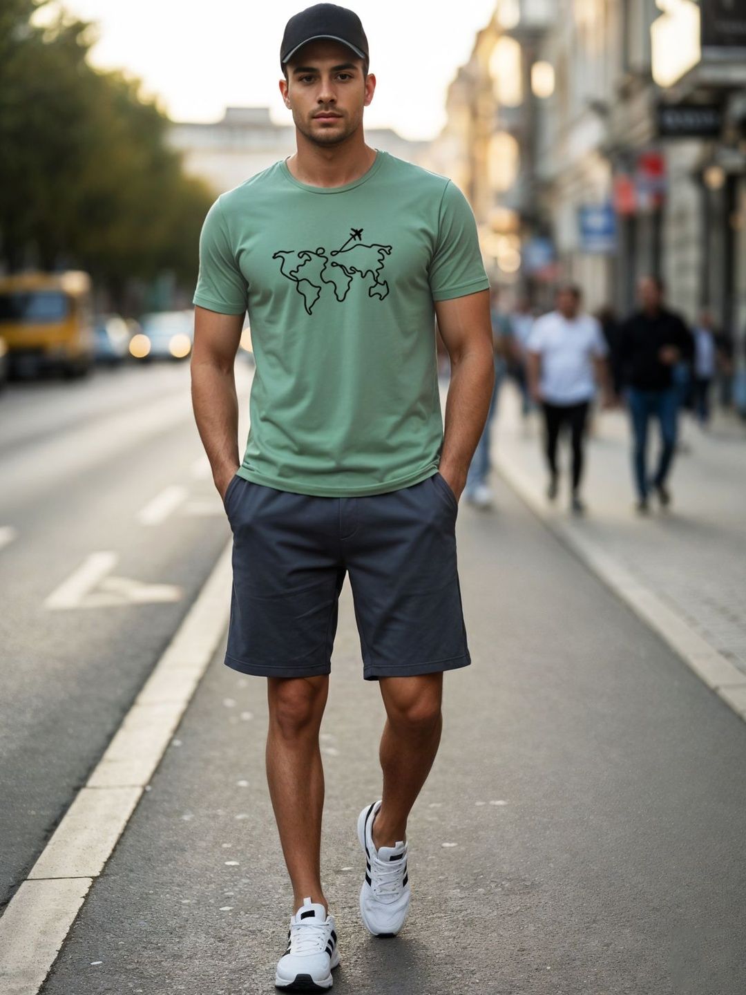 ADRO Men Printed T-shirt