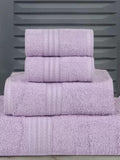 BOMBAY DYEING Lavender 4 Pieces Pure Cotton 450 GSM Towel Set