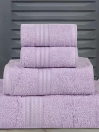BOMBAY DYEING Lavender 4 Pieces Pure Cotton 450 GSM Towel Set