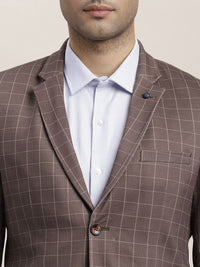 Turtle Checked Single-Breasted Causal Blazer