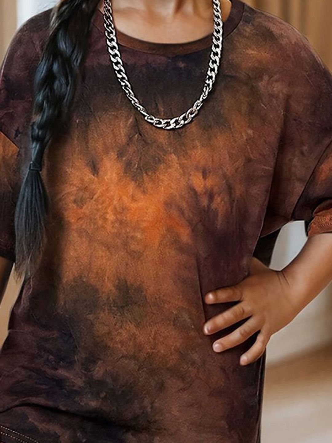 YK Girls Dyed T-shirt with Shorts
