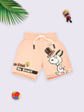 Happy Faces Boys Peanuts Printed Cotton Shorts