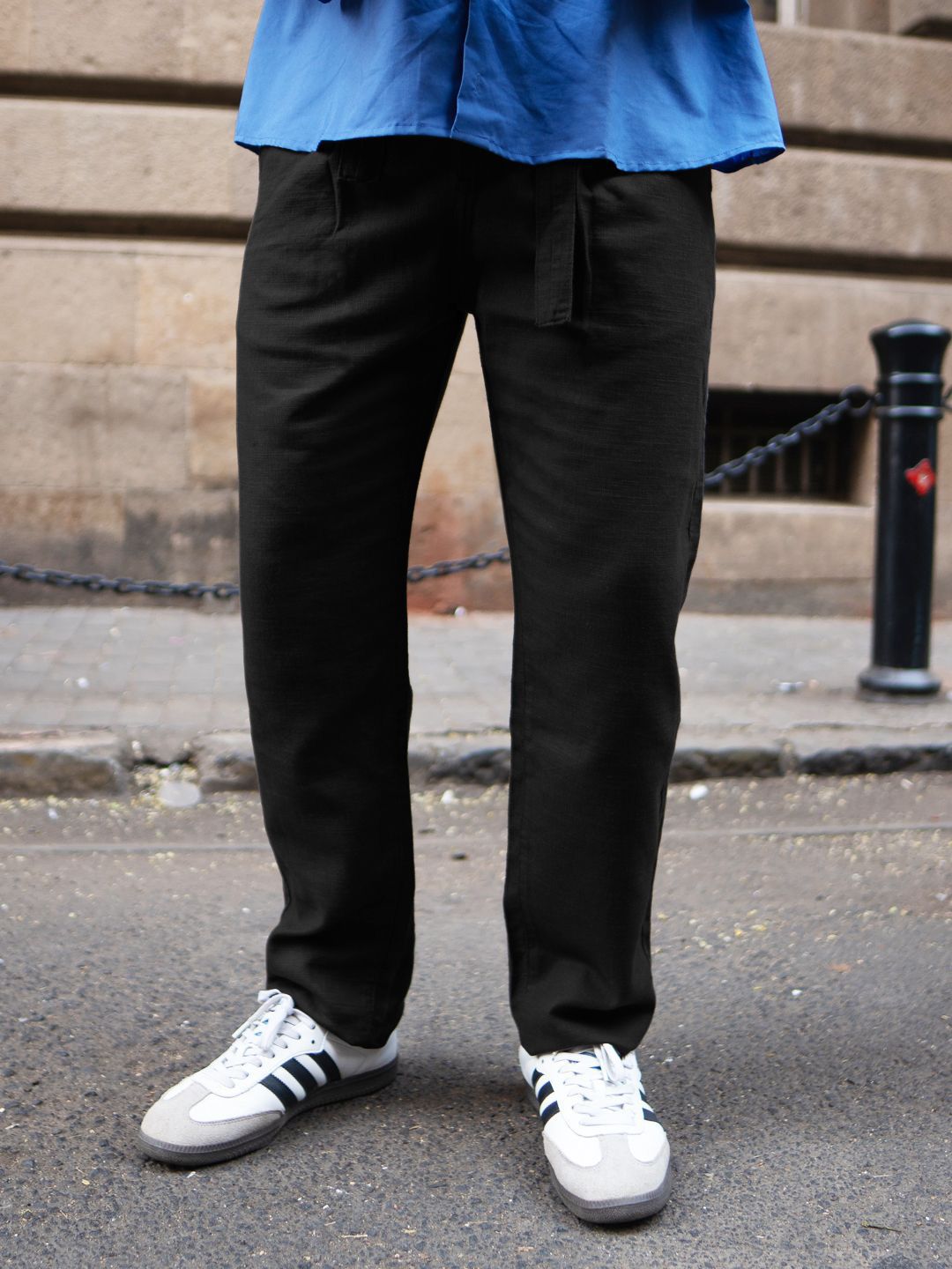 Powerlook Cotton Pant With Belt
