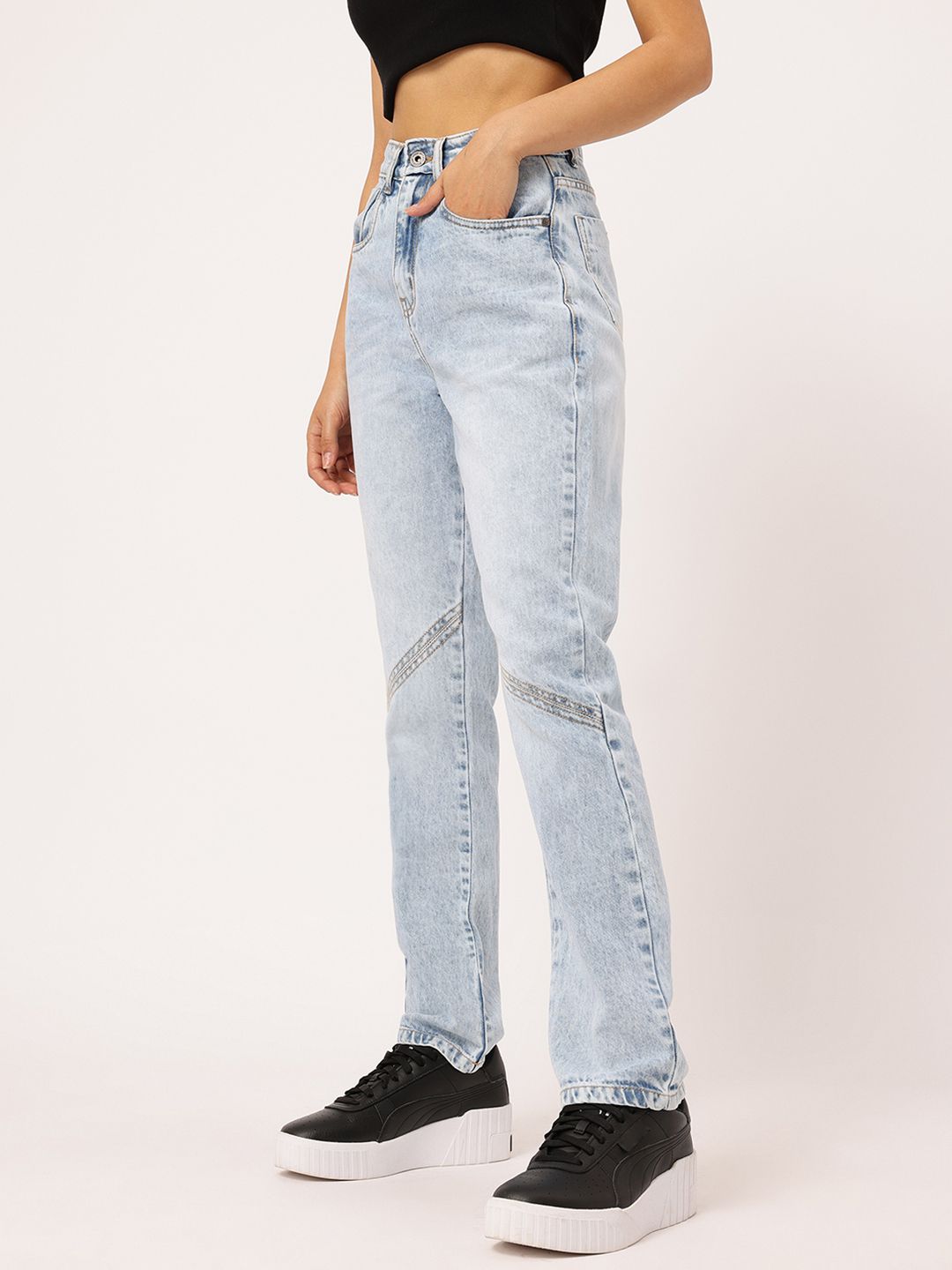 DressBerry Women Timeless Straight Fit Jeans