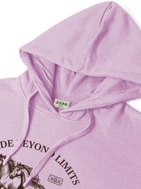 Adro Ride Beyond Limits 320 GSM Fleece Printed Graphic Hoodie
