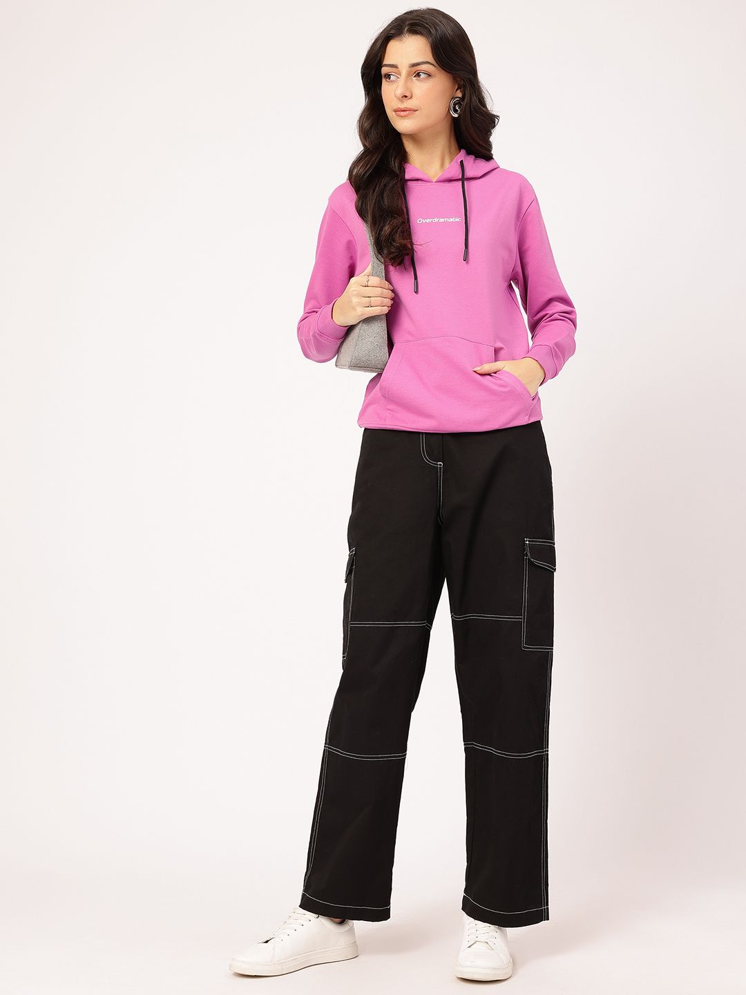 DressBerry Hooded Printed Sweatshirt
