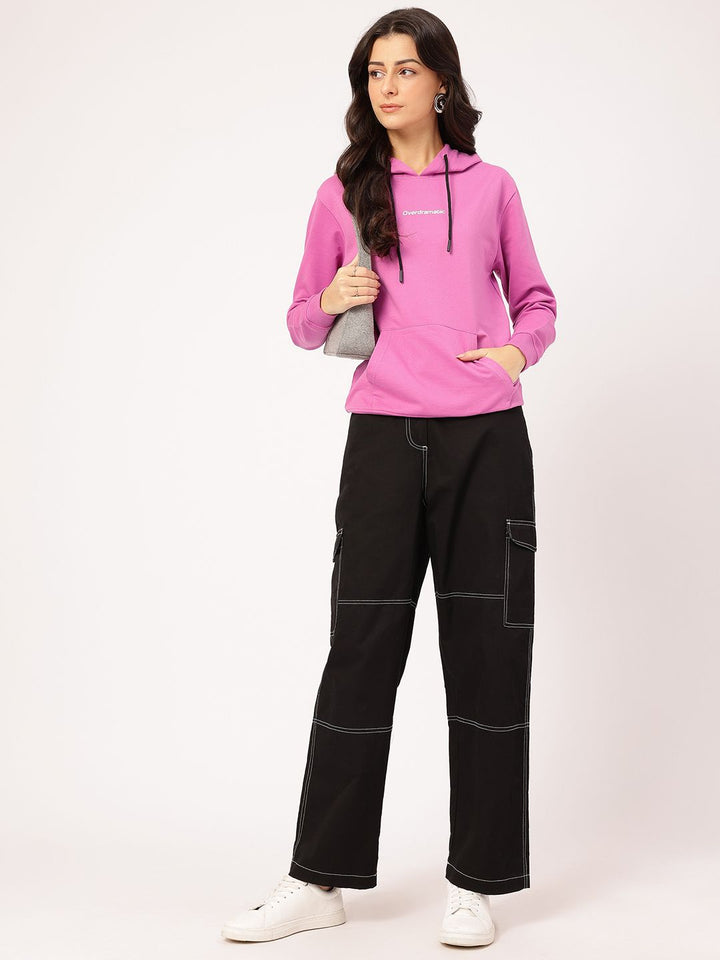 DressBerry Hooded Printed Sweatshirt