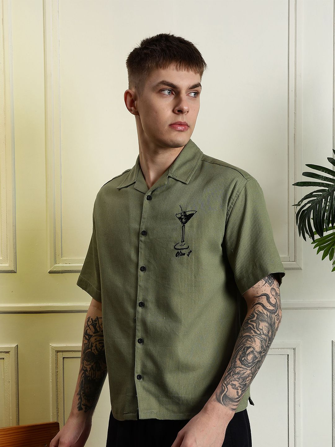Baju Katun Kolar Cuba Eszett Martini Boxy Fit