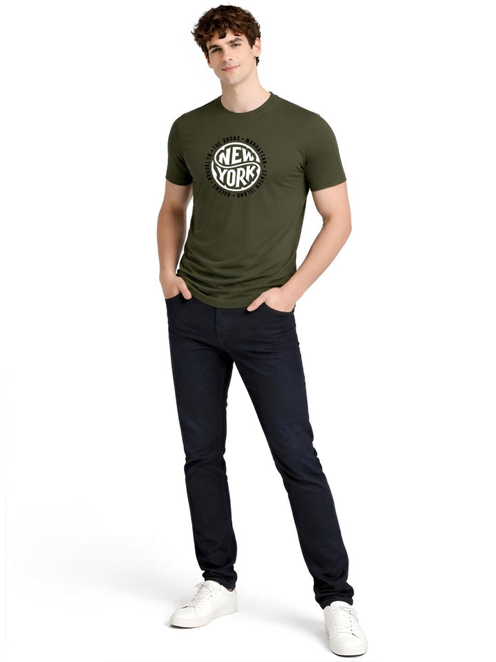 ADRO Men Typography Printed T-shirt