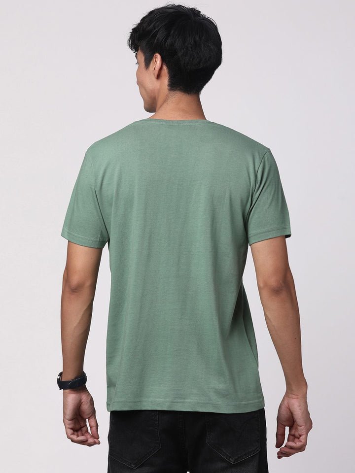 ADRO Men Typography Printed Cotton T-shirt
