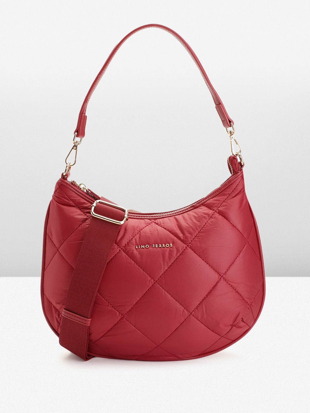 Lino Perros Baguette Shoulder Bag with Quilted Detail