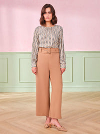 AND Geometric Print Top