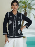 House of Chikankari Women Straight Floral Printed Casual Shirt