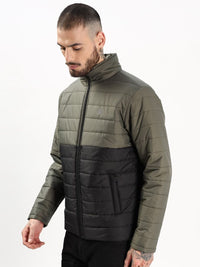 ADRO Men Colourblocked Windcheater Bomber Jacket