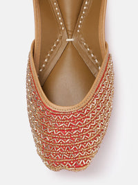 House of Pataudi Women Ethnic Embellished Mojaris