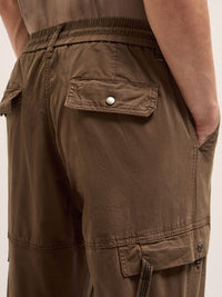 THE BEAR HOUSE Men Cotton Slim Fit Cargos