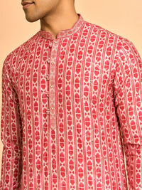 Diwas by Manyavar Men Woven Design Sequins Kurta