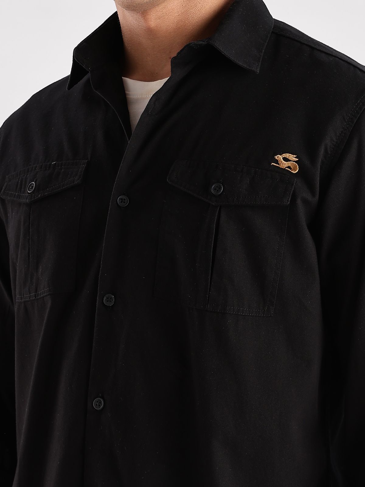 ADRO Men Cotton Cargo Shirt